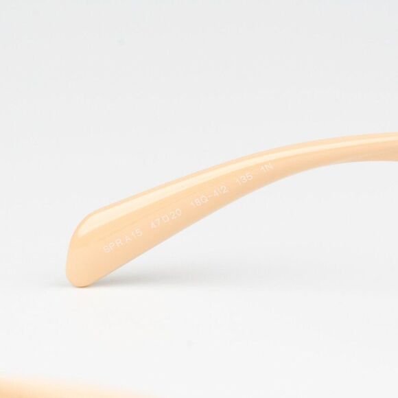 NEW Prada PRA15S 18Q4I2 Peach Light Brown Rectangle Unisex Sunglasses 0PR A15S - Picture 10 of 12